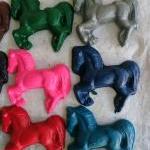 Large Horse Equestrian Crayon Set Of 14
