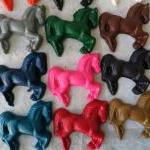 Large Horse Equestrian Crayon Set Of 14