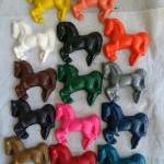 Large Horse Equestrian Crayon Set Of 28