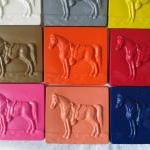 Giant Horse Equestrian Crayon Set Of 14
